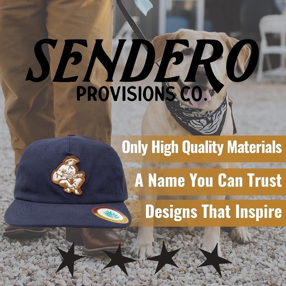 Sendero Provisions Co. Hank Hat 5-Pane Adjustable Snapback Navy Blue